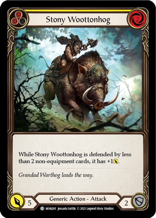 Stony Woottonhog (Yellow) [MON285] [Monarch] 1st Edition Normal