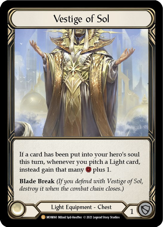 Vestige of Sol [MON060] [Monarch] Unlimited Edition Rainbow Foil