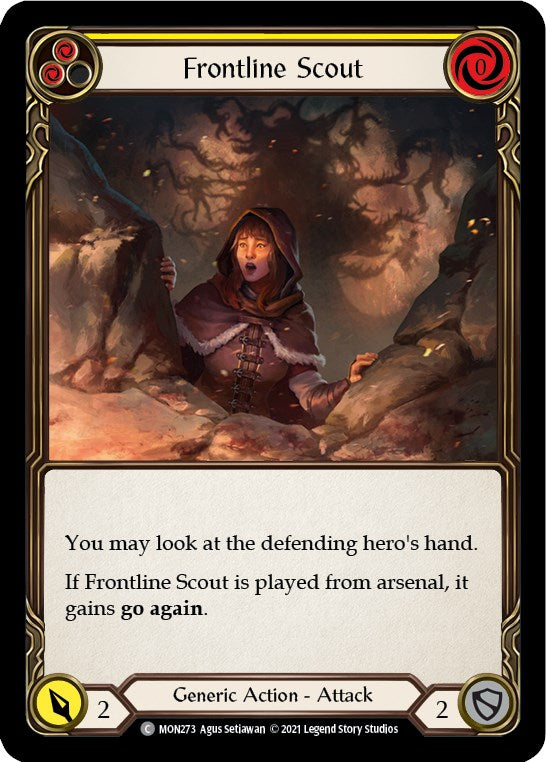 Frontline Scout (Yellow) [MON273] [Monarch] 1st Edition Rainbow Foil