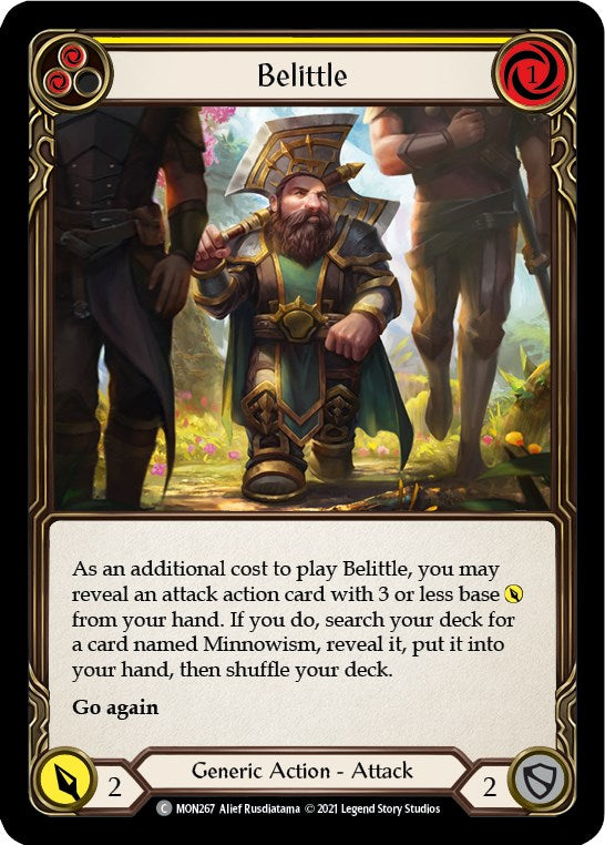 Belittle (Yellow) [MON267] [Monarch] Unlimited Edition Rainbow Foil