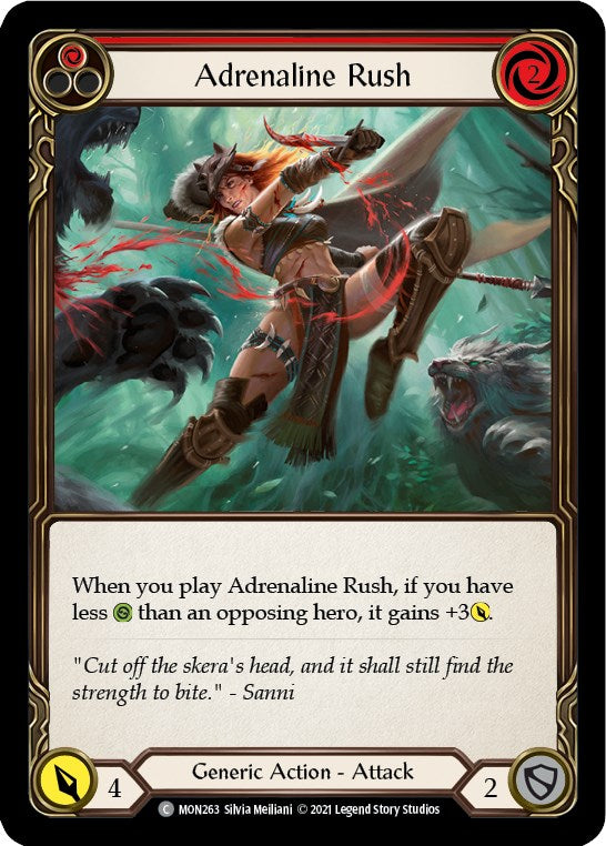 Adrenaline Rush (Red) [MON263] [Monarch] 1st Edition Normal