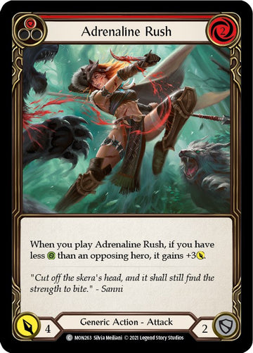 Adrenaline Rush (Red) [MON263] [Monarch] 1st Edition Normal