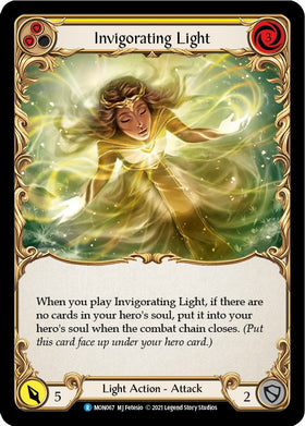 Invigorating Light (Yellow) [MON067] [Monarch] 1st Edition Rainbow Foil