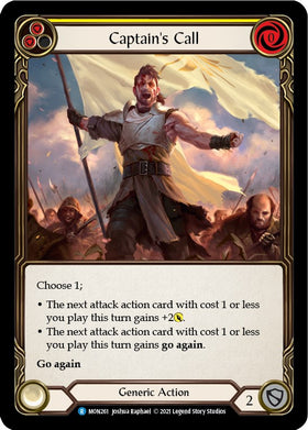 Captain's Call (Yellow) [MON261] [Monarch] 1st Edition Normal