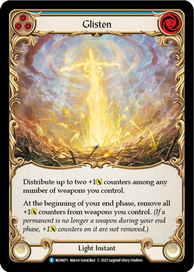 Glisten (Blue) [MON071] [Monarch] Unlimited Edition Rainbow Foil