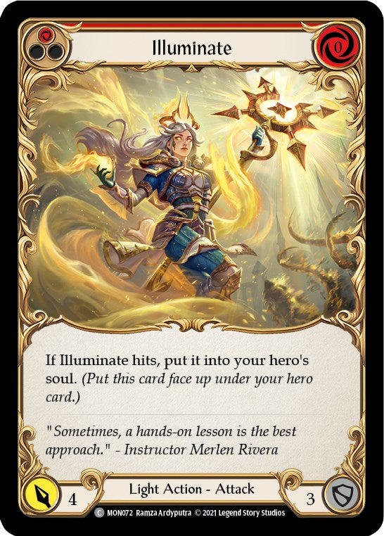 Illuminate (Red) [MON072] [Monarch] Unlimited Edition Rainbow Foil