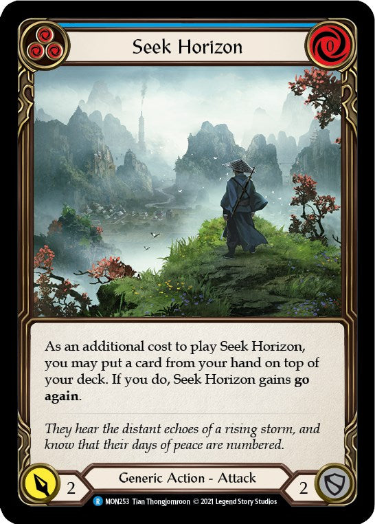 Seek Horizon (Blue) [MON253] [Monarch] 1st Edition Normal