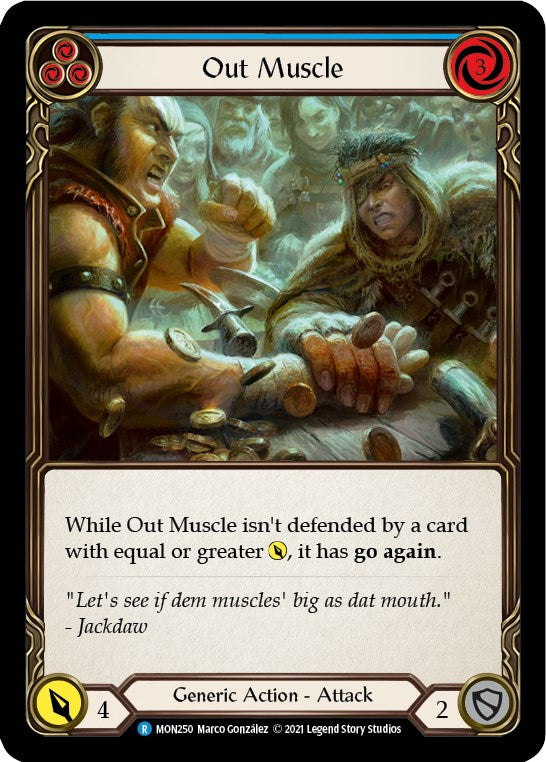 Out Muscle (Blue) [MON250] [Monarch] 1st Edition Normal