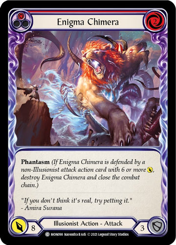 Enigma Chimera (Red) [MON098] [Monarch] Unlimited Edition Rainbow Foil