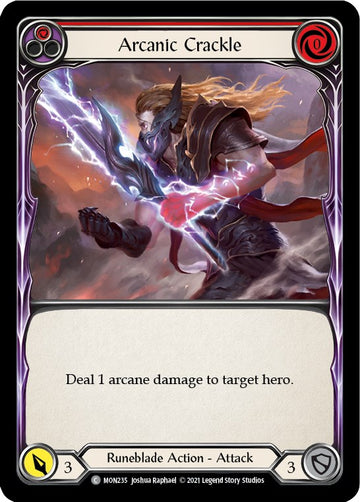 Arcanic Crackle (Red) [MON235] [Monarch] Unlimited Edition Rainbow Foil