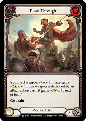Plow Through (Red) [MON113] [Monarch] 1st Edition Normal