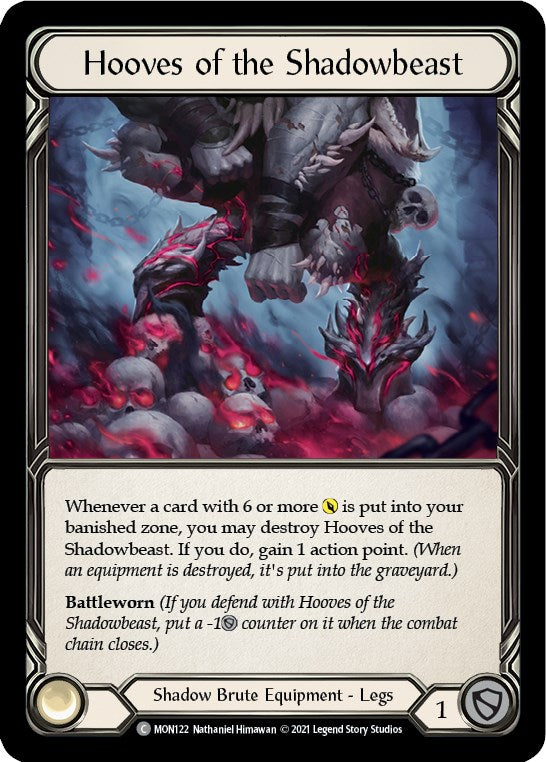 Hooves of the Shadowbeast [MON122] [Monarch] 1st Edition Normal