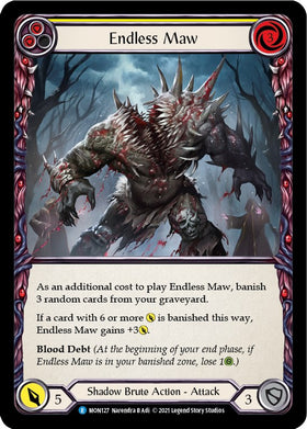 Endless Maw (Yellow) [MON127] [Monarch] Unlimited Edition Rainbow Foil
