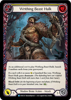 Writhing Beast Hulk (Yellow) [MON130] [Monarch] 1st Edition Normal