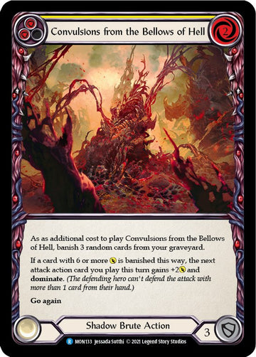 Convulsions from the Bellows of Hell (Yellow) [MON133] [Monarch] Unlimited Edition Rainbow Foil