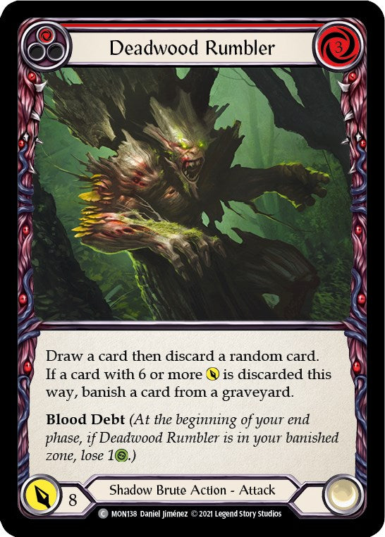 Deadwood Rumbler (Red) [MON138] [Monarch] 1st Edition Rainbow Foil