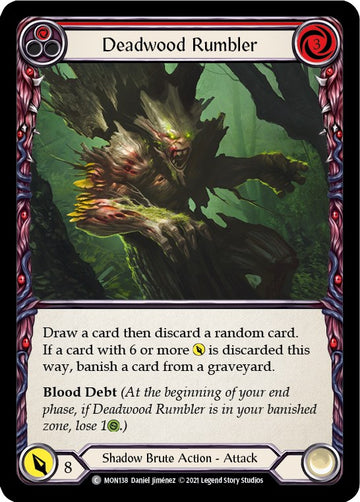 Deadwood Rumbler (Red) [MON138] [Monarch] 1st Edition Rainbow Foil