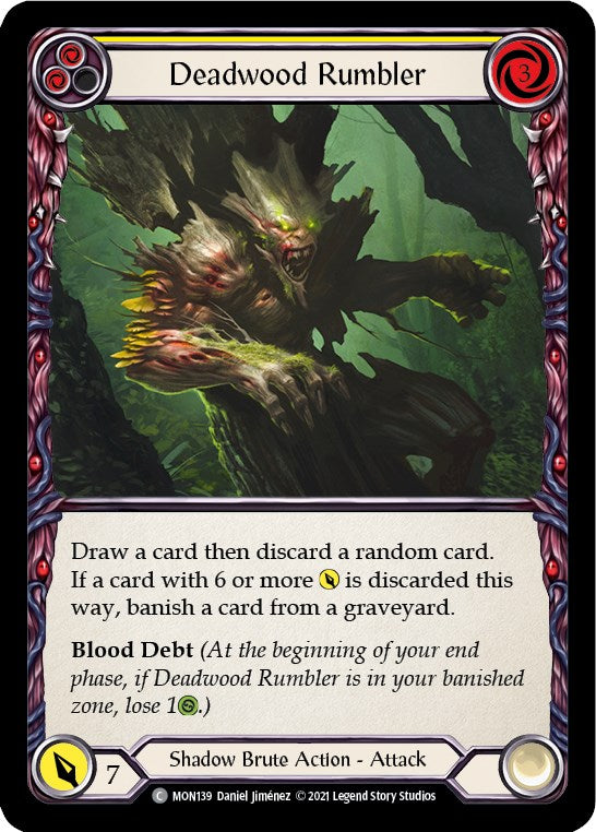 Deadwood Rumbler (Yellow) [MON139] [Monarch] Unlimited Edition Normal
