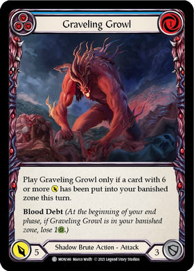 Graveling Growl (Blue) [MON146] [Monarch] Unlimited Edition Normal