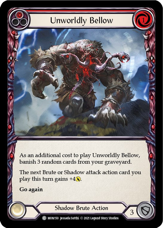 Unworldly Bellow (Red) [MON150] [Monarch] 1st Edition Normal