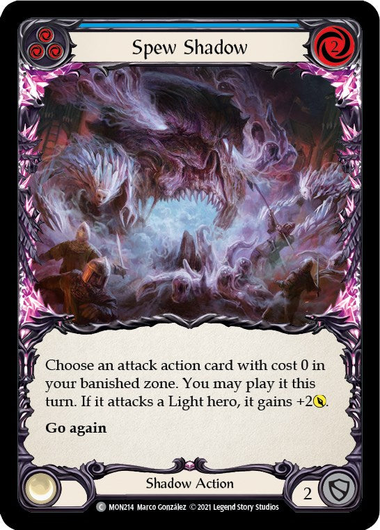 Spew Shadow (Blue) [MON214] [Monarch] 1st Edition Normal
