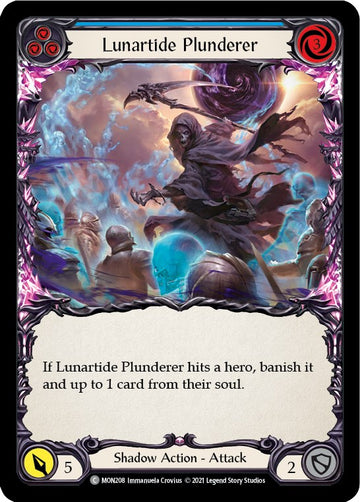 Lunartide Plunderer (Blue) [MON208] [Monarch] Unlimited Edition Rainbow Foil