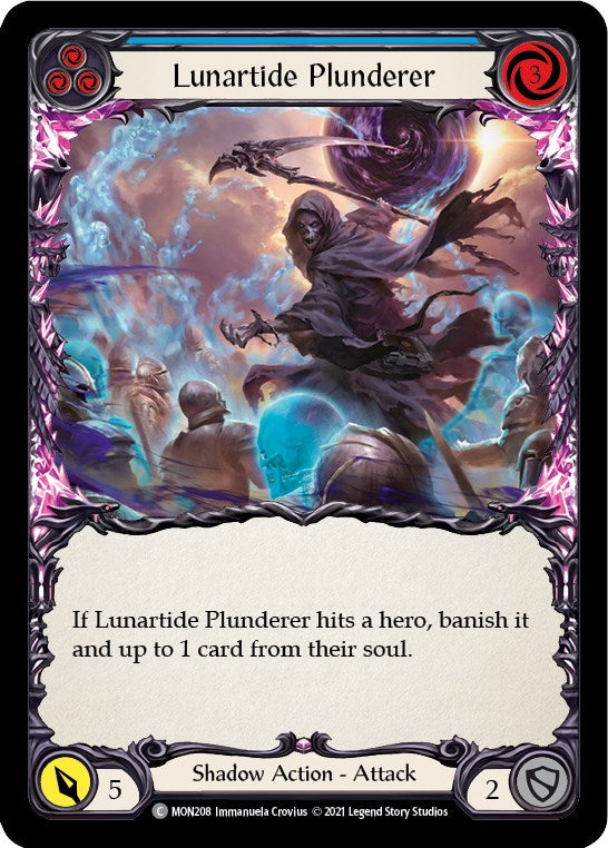 Lunartide Plunderer (Blue) [MON208] [Monarch] 1st Edition Rainbow Foil