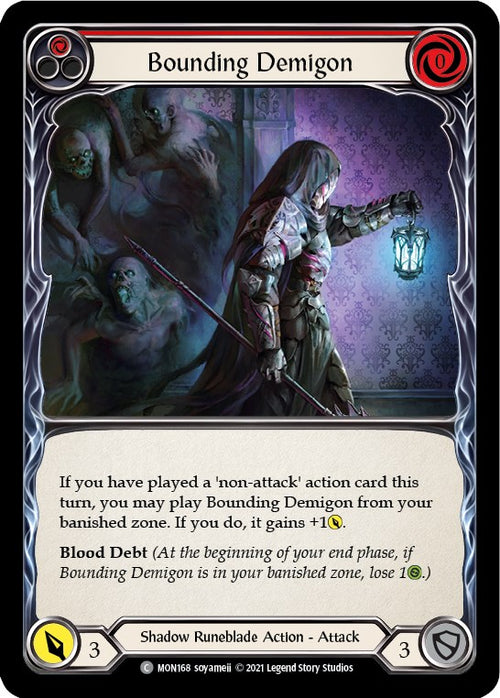 Bounding Demigon (Red) [MON168] [Monarch] Unlimited Edition Rainbow Foil