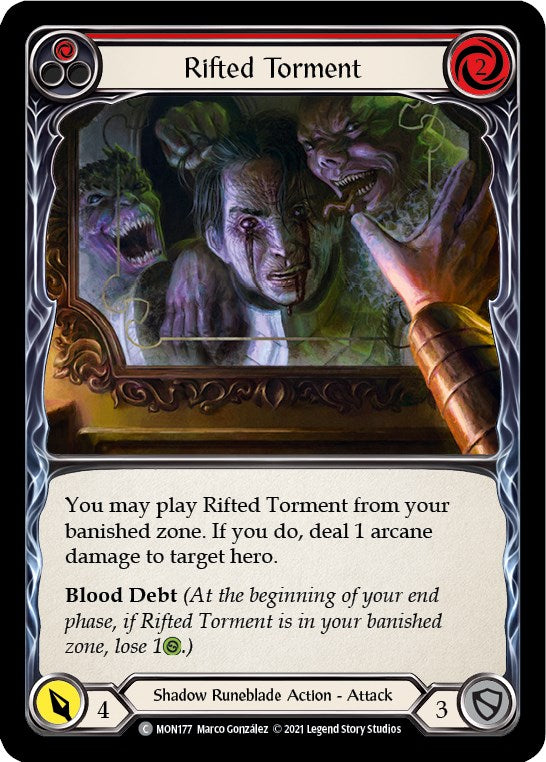Rifted Torment (Red) [MON177] [Monarch] Unlimited Edition Rainbow Foil