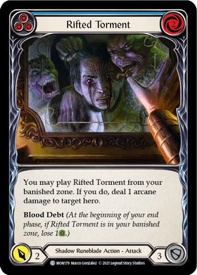Rifted Torment (Blue) [MON179] [Monarch] Unlimited Edition Rainbow Foil