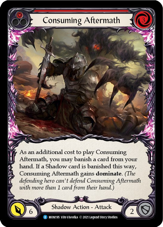 Consuming Aftermath (Red) [MON195] [Monarch] Unlimited Edition Normal