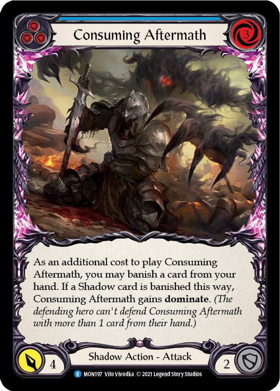 Consuming Aftermath (Blue) [MON197] [Monarch] Unlimited Edition Normal