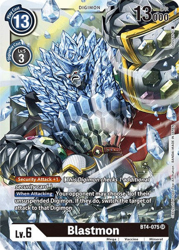 Blastmon [BT4-075 SR] [Great Legend] Foil