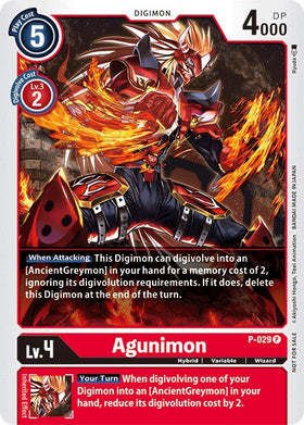 Agunimon [P-029] [Digimon Promotion Cards] Foil