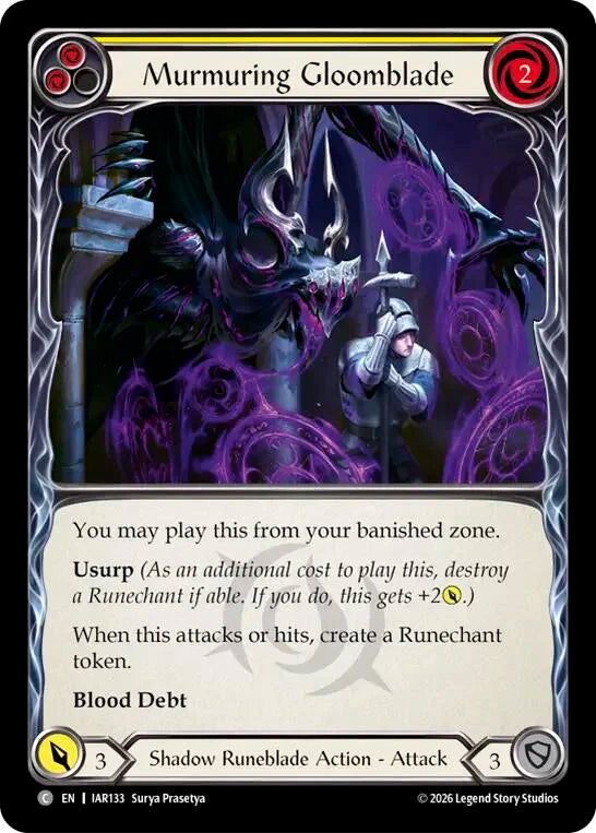 Murmuring Gloomblade (Yellow)
