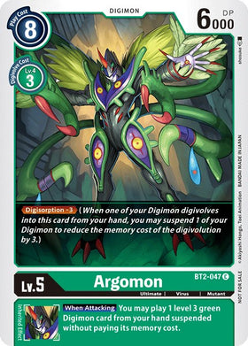 Argomon (Official Tournament Pack Vol.2) [BT2-047] [Release Special Booster 1.0]