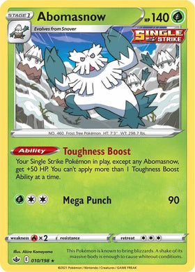 Abomasnow [010/198] [Chilling Reign] Reverse Holofoil