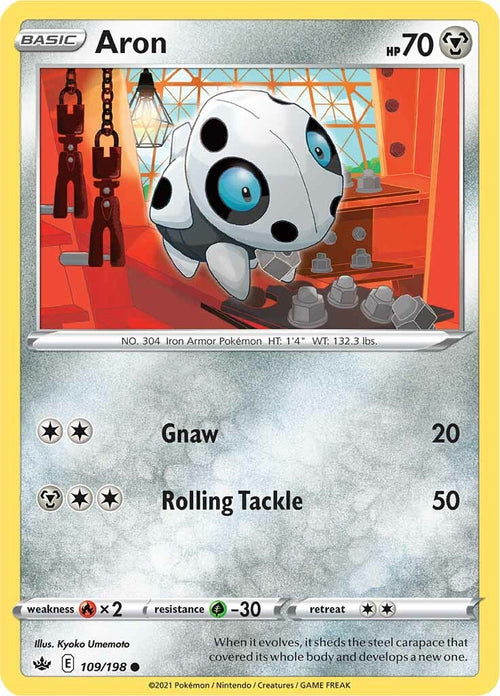 Aron [109/198] [Chilling Reign] Reverse Holofoil