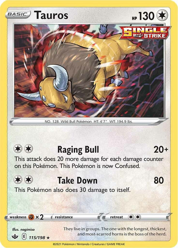 Tauros [115/198] [Chilling Reign] Holofoil