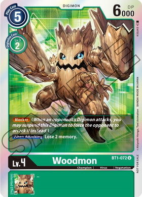 Woodmon (Event Pack 1) [BT1-072] [Release Special Booster 1.0] Foil