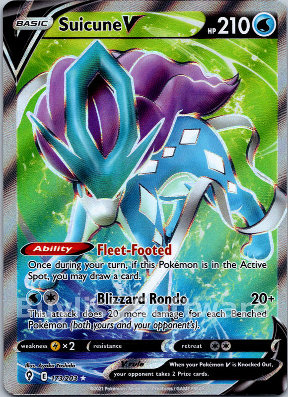 Suicune V [173/203] [Evolving Skies] Holofoil