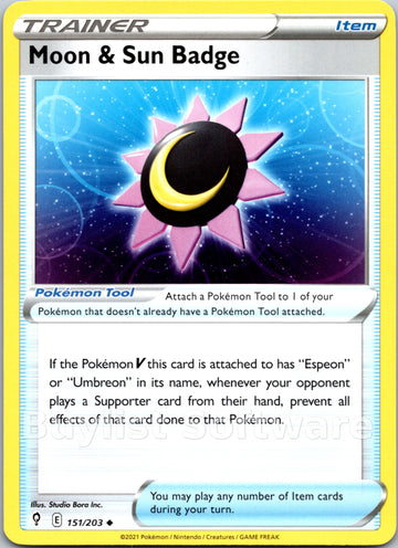 Moon & Sun Badge [151/203] [Evolving Skies]