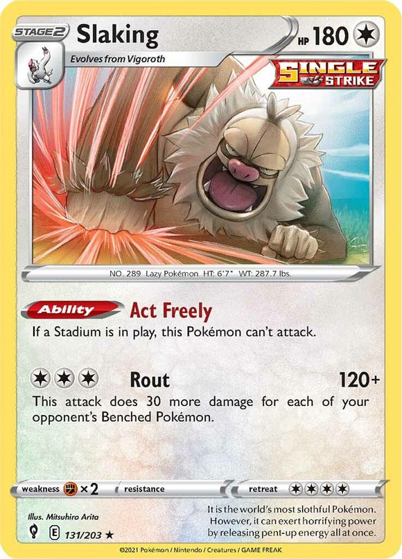 Slaking [131/203] [Evolving Skies] Holofoil