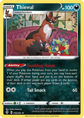 Thievul [105/203] [Evolving Skies] Reverse Holofoil