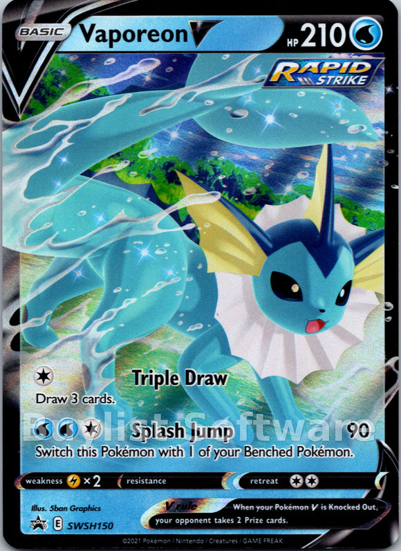 Vaporeon V [SWSH150] [Sword & Shield Promo Cards] Holofoil