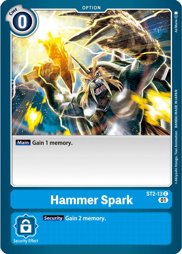 Hammer Spark (Alternate Art) [ST2-13] [Starter Deck 08: Ulforce Veedramon]
