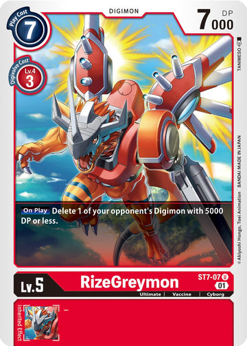 RizeGreymon [ST7-07] [Starter Deck 07: Gallantmon]