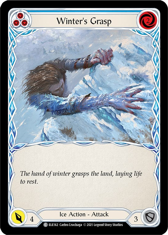 Winter's Grasp (Blue) [ELE162] [Tales of Aria] Unlimited Edition Rainbow Foil