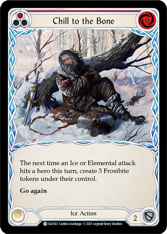 Chill to the Bone (Red) [ELE163] [Tales of Aria] Unlimited Edition Rainbow Foil
