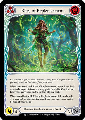 Rites of Replenishment (Blue) [ELE081] [Tales of Aria] Unlimited Edition Rainbow Foil